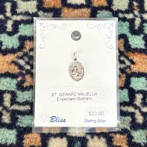 St. Gerard Majella Sterling Silver Oval Medal